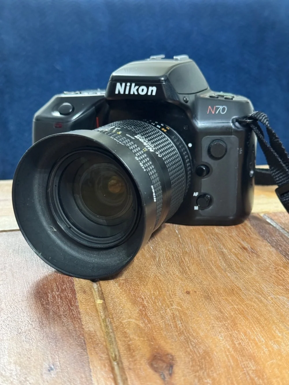 Nikon N-70 Film camera w/ 35-105 lens, 2x conversion lens, and zoom bag.
